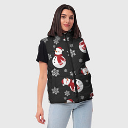 Женский жилет Cнеговики, цвет: 3D-светло-серый — фото 2