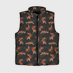 Женский жилет Тигр-хищник в облаках, цвет: 3D-светло-серый