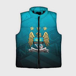 Женский жилет Manchester City Teal Themme, цвет: 3D-черный