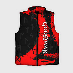 Женский жилет GOD OF WAR СИМВОЛ КРАТОСА, цвет: 3D-красный
