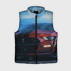 Женский жилет Авто вечером, цвет: 3D-светло-серый