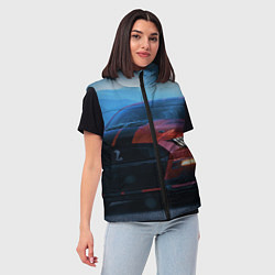 Женский жилет Авто вечером, цвет: 3D-светло-серый — фото 2