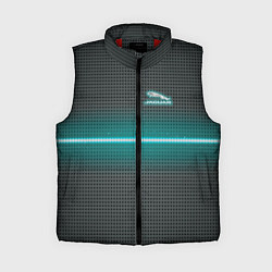 Женский жилет Jaguar blue neon theme