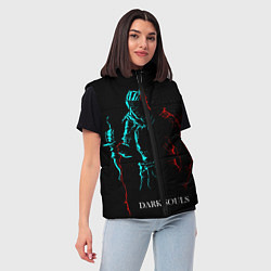 Женский жилет Dark Souls NEON Силуэт, цвет: 3D-черный — фото 2
