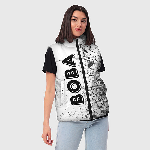 Женский жилет Вова - Краска / 3D-Светло-серый – фото 3