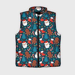 Женский жилет ПОКРЫТО НОВЫМ ГОДОМ!, цвет: 3D-светло-серый