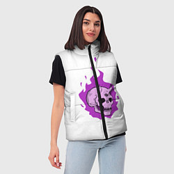 Женский жилет Череп Scary Demon парный, цвет: 3D-красный — фото 2