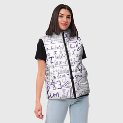 Женский жилет МАТЕМАТИЧЕСКИЕ ФОРМУЛЫ НАУКА, цвет: 3D-черный — фото 2