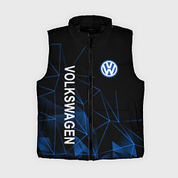 Женский жилет Volkswagen, Фольцваген Геометрия, цвет: 3D-черный