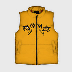 Женский жилет Взгляд тигра fire theme, цвет: 3D-красный