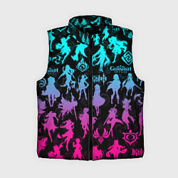 Женский жилет ГЕНШИН ИМПАКТ НЕОН ПЕРСОНАЖИ ИГРЫ GENSHIN IM ACT L, цвет: 3D-черный