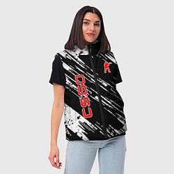 Женский жилет CS : GO СНЕЖИНКИ, цвет: 3D-красный — фото 2