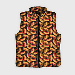 Женский жилет Хот-Доги Hot Dogs, цвет: 3D-черный