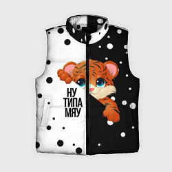 Женский жилет ТИГРЁНОК НУ ТИПА МЯУ, цвет: 3D-светло-серый