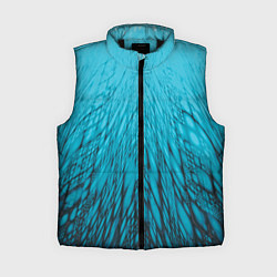 Женский жилет Коллекция Rays Лучи Голубой и черный Абстракция 65