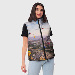 Женский жилет Воздушные Шары!, цвет: 3D-черный — фото 2