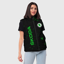Женский жилет Skoda: Sport Auto, цвет: 3D-красный — фото 2