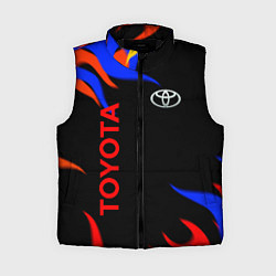 Женский жилет Toyota Разноцветный огонь, цвет: 3D-черный