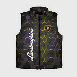 Женский жилет Lamborghini - Золотые соты, цвет: 3D-светло-серый