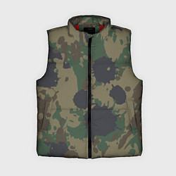Женский жилет Камуфляж брызги красок, цвет: 3D-красный