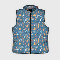 Женский жилет Йога, Гимнастика, Медитация, цвет: 3D-светло-серый