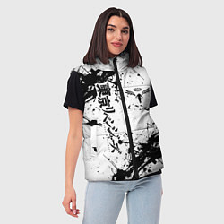 Женский жилет Токийские мстители Tokyo Revengers logo краска, цвет: 3D-красный — фото 2