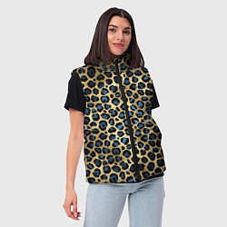 Женский жилет Стиль леопарда шкура леопарда, цвет: 3D-красный — фото 2