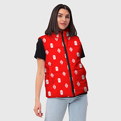 Женский жилет Узор Mono Red Dope Camo Dope Street Market, цвет: 3D-светло-серый — фото 2