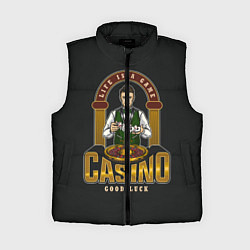 Женский жилет Крупье КАЗИНО, цвет: 3D-черный