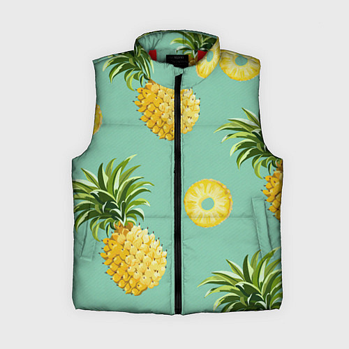 Женский жилет Большие ананасы / 3D-Красный – фото 1