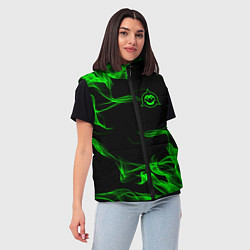 Женский жилет Battletoads огонь, цвет: 3D-черный — фото 2