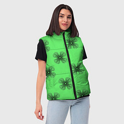 Женский жилет АБСТРАКТНАЯ ПРИЗМА, цвет: 3D-светло-серый — фото 2