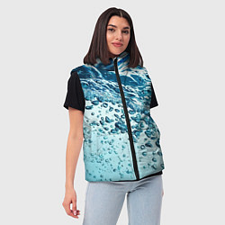 Женский жилет Wave Pacific ocean, цвет: 3D-красный — фото 2