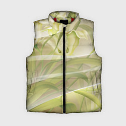 Женский жилет Абстрактные ирисы, цвет: 3D-красный