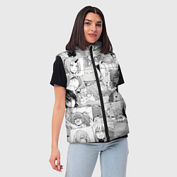 Женский жилет О моём происхождении в слизь pattern, цвет: 3D-светло-серый — фото 2