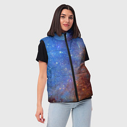 Женский жилет Яркая вселенная, цвет: 3D-светло-серый — фото 2