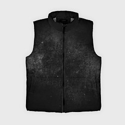 Женский жилет Черный космос black space, цвет: 3D-светло-серый