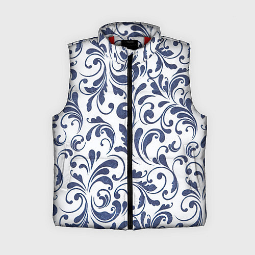 Женский жилет Гжелевый рисунок / 3D-Красный – фото 1