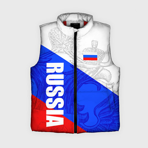 Женский жилет RUSSIA - SPORTWEAR - ТРИКОЛОР / 3D-Красный – фото 1