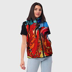 Женский жилет Abstract color pattern Fashion 2022, цвет: 3D-светло-серый — фото 2
