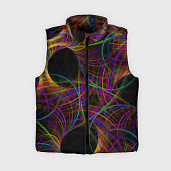 Женский жилет Deep black space and wormholes, цвет: 3D-красный
