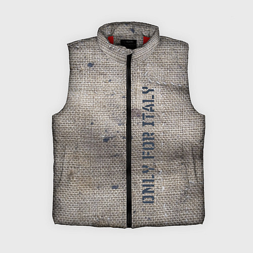 Женский жилет Only for Italy Мешковина Авангард Hype / 3D-Красный – фото 1