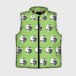 Женский жилет Орнамент котики инь янь, цвет: 3D-красный