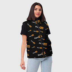 Женский жилет PORN HUB НАДПИСИ ПАТТЕРН, цвет: 3D-красный — фото 2