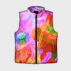 Женский жилет Красочный цветочный паттерн Весна - Лето 2025 Colo, цвет: 3D-светло-серый