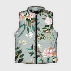 Женский жилет Цветы Цветочный Букет, цвет: 3D-черный