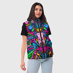 Женский жилет ОПТИЧЕСКАЯ ИЛЛЮЗИЯ СУЩЕСТВ, цвет: 3D-черный — фото 2