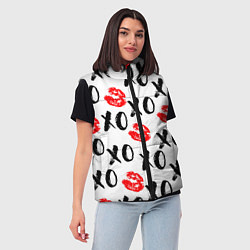 Женский жилет ПОЦЕЛУЙЧИКИ ХОХО, цвет: 3D-светло-серый — фото 2