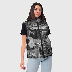 Женский жилет Тёмные души комикс, цвет: 3D-черный — фото 2