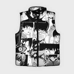 Женский жилет Токийский гуль паттерн